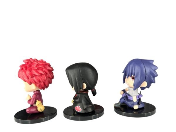 Figuras X6 Sentados 5cm Sasuke-Gaara-Itachi-Naruto Shippude - Imagen 9