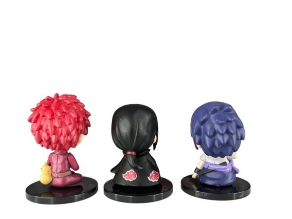 Figuras X6 Sentados 5cm Sasuke-Gaara-Itachi-Naruto Shippude - Imagen 8