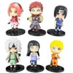 Figuras Set X6  Naruto Shippude Poderes 9cm