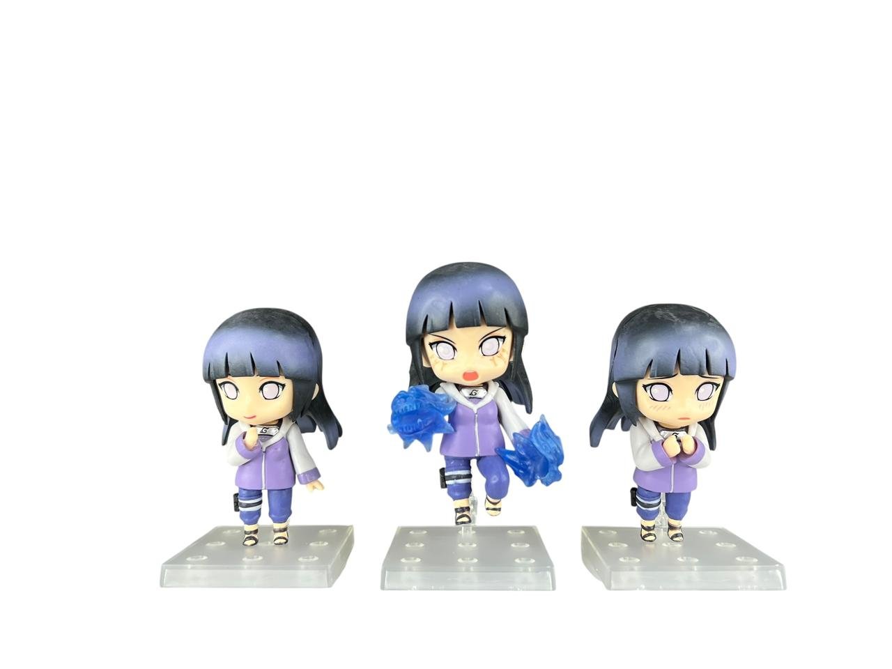 Figuras Set X3 Hinata Naruto Shippude 9cm