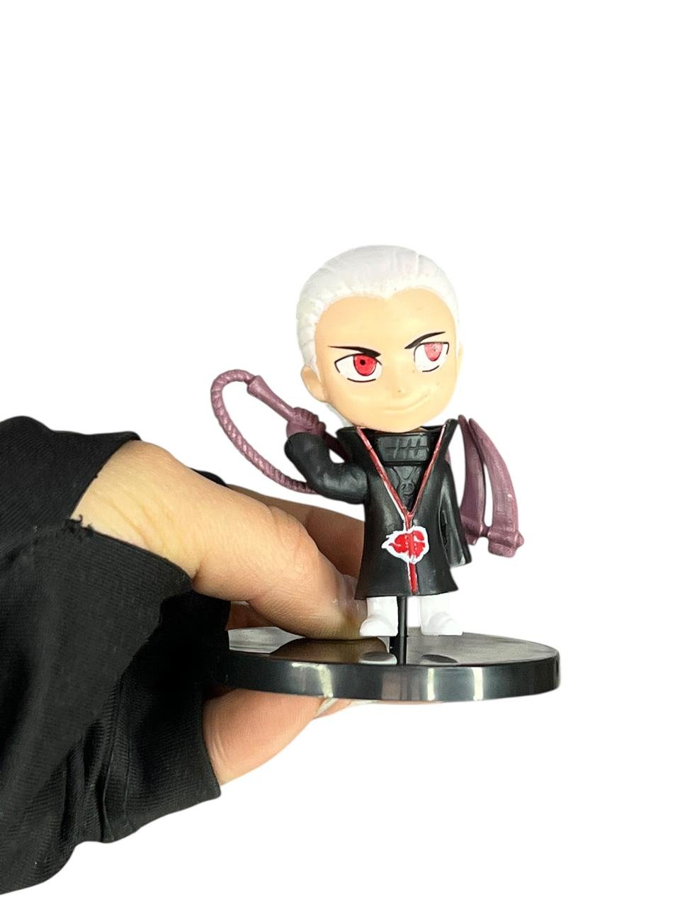 Mini Figura Hidan Akatsuki 7cm Tapa Blanca Naruto - Imagen 5