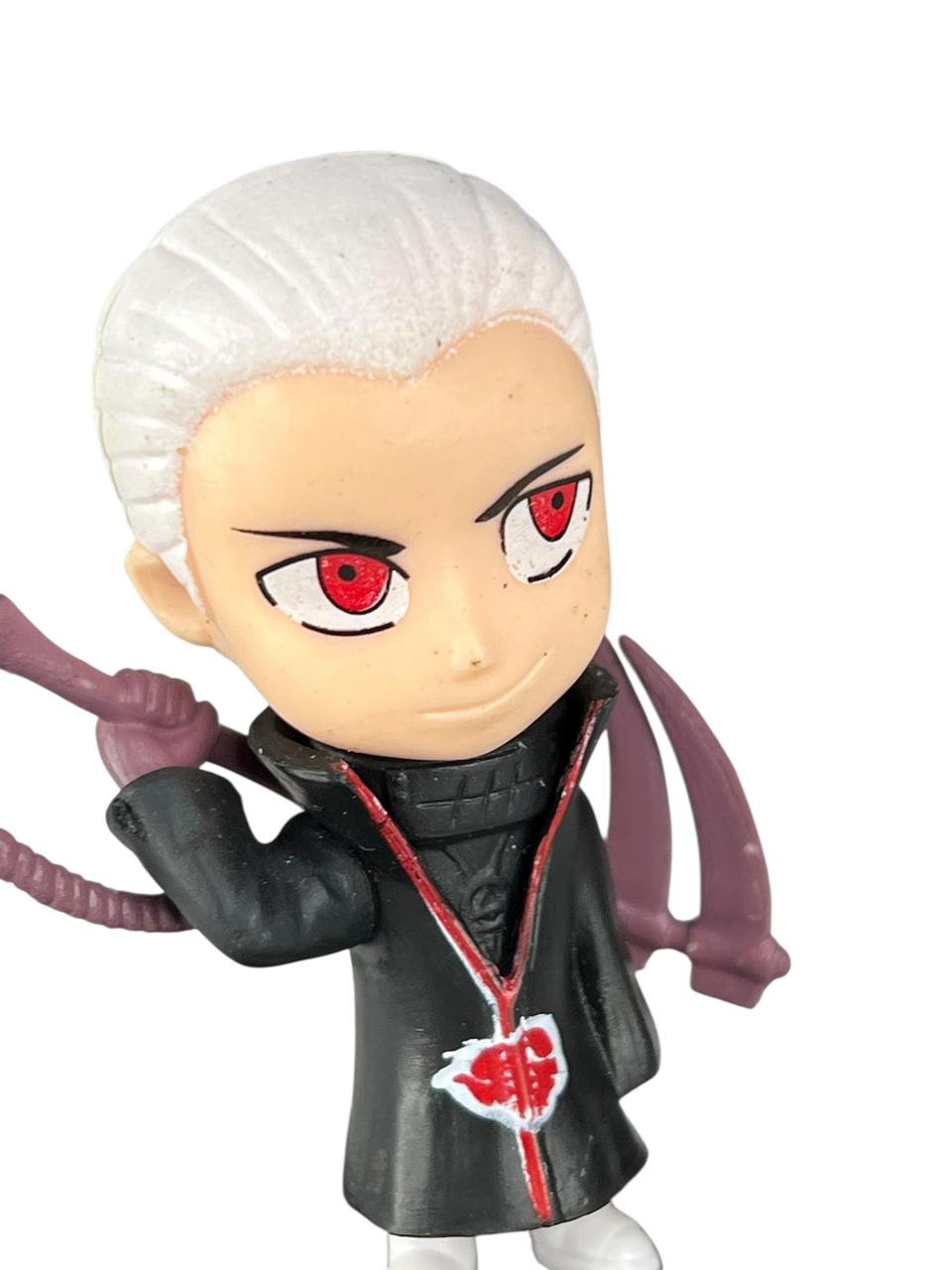 Mini Figura Hidan Akatsuki 7cm Tapa Blanca Naruto - Imagen 6