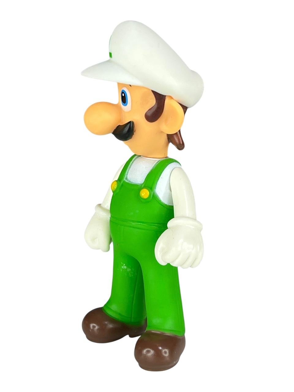 Figura Luigi Gorro Blanco 14cm Mario Bros - Imagen 6