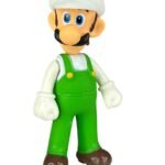 Figura Luigi Gorro Blanco 14cm Mario Bros