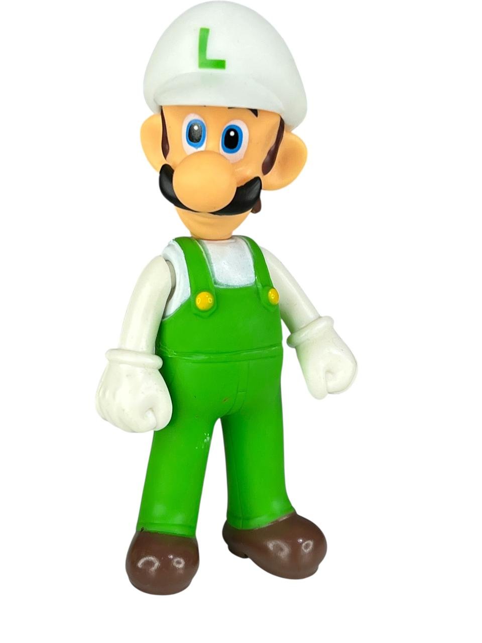Figura Luigi Gorro Blanco 14cm Mario Bros