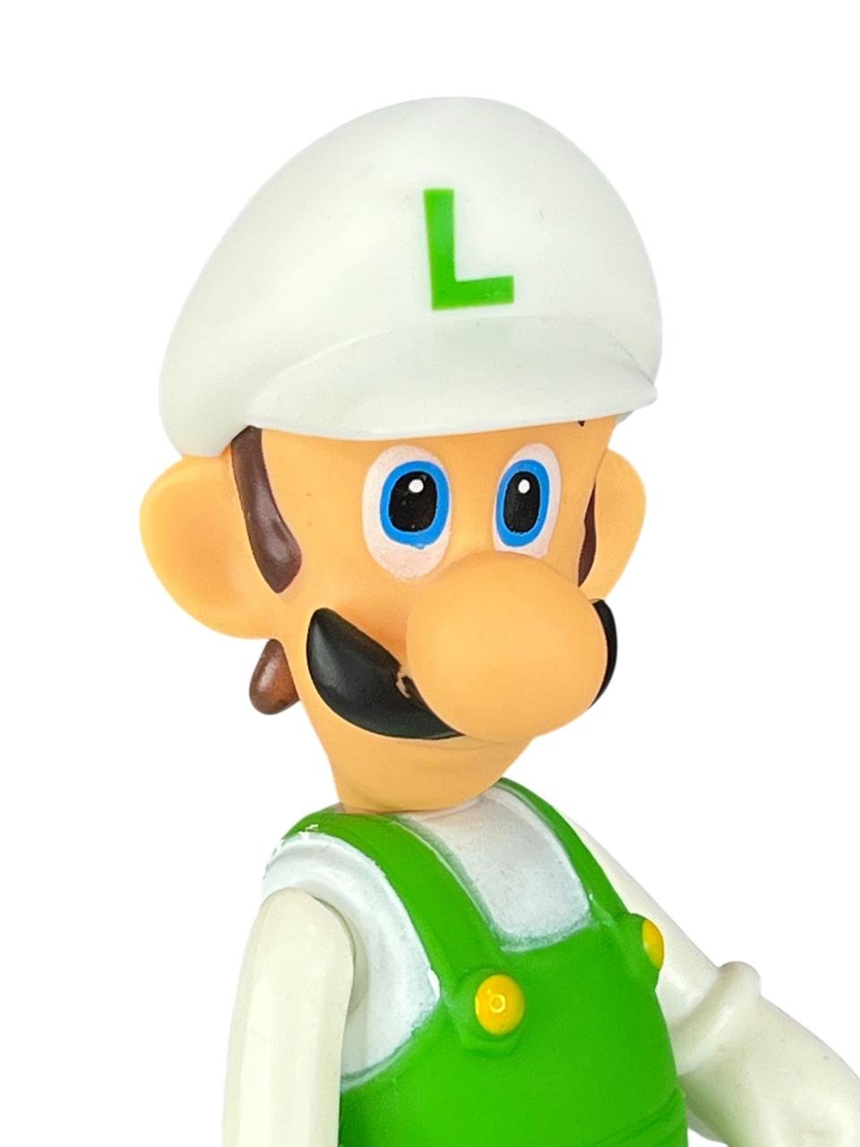 Figura Luigi Gorro Blanco 14cm Mario Bros - Imagen 3