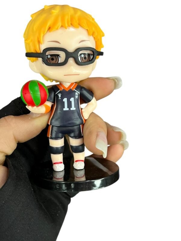Mini Figura Kei Tsukishima 8cm Haikyu - Imagen 4