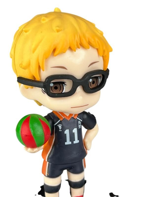 Mini Figura Kei Tsukishima 8cm Haikyu - Imagen 3