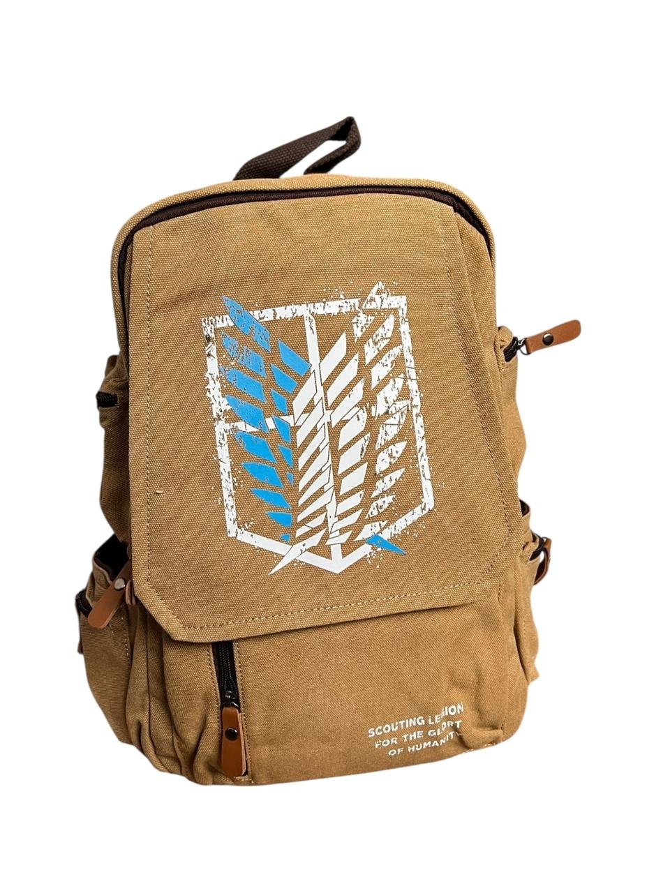 Maleta Morral De Lona Attack On Titan Dorada
