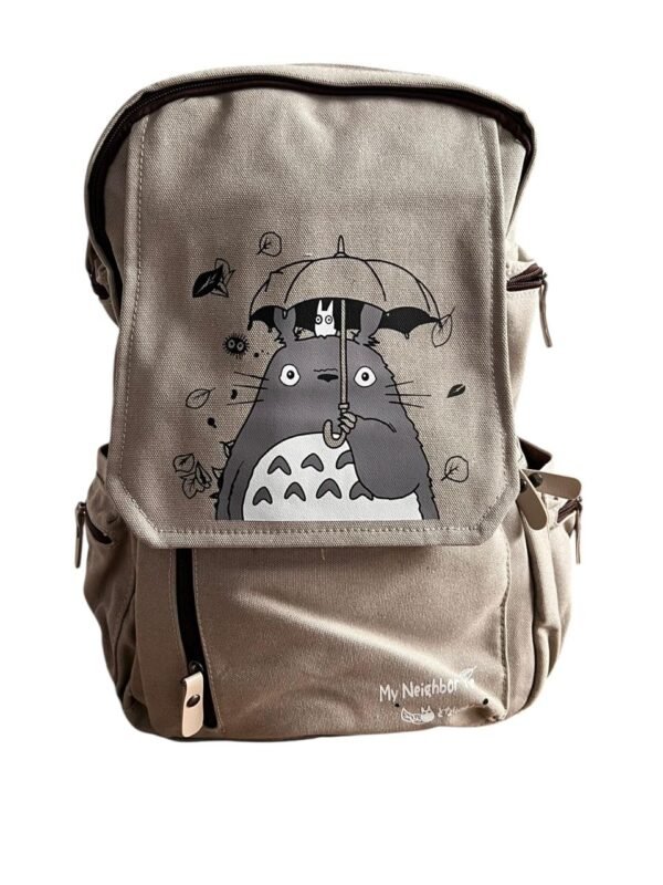 Maleta Morral de Totoro Con Sombrilla Color Gris
