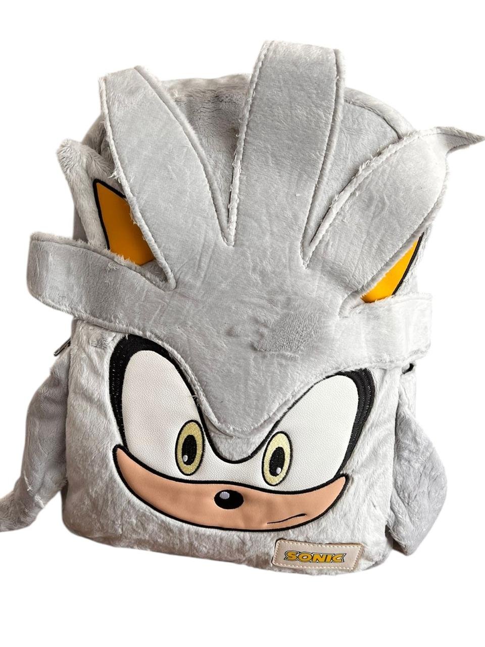 Maleta De Sonic En Peluche Blanca