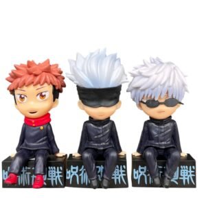 Figura De Jujutsu Kaisen Itadori, Yuji Satoru, Gojo Sentados