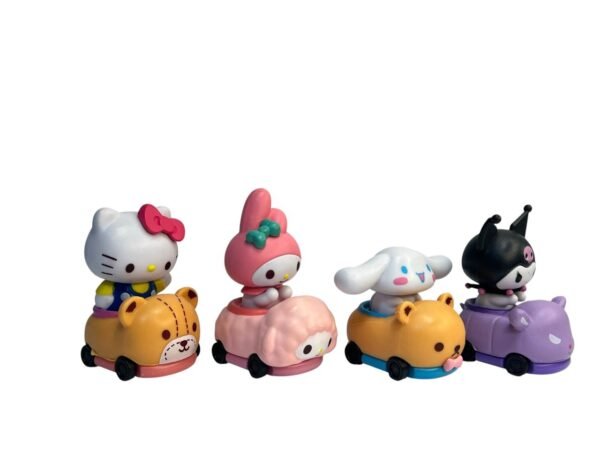 Figura Anime - De Sanrio Kuromi Y Amigos En Carro  X6 - Imagen 2