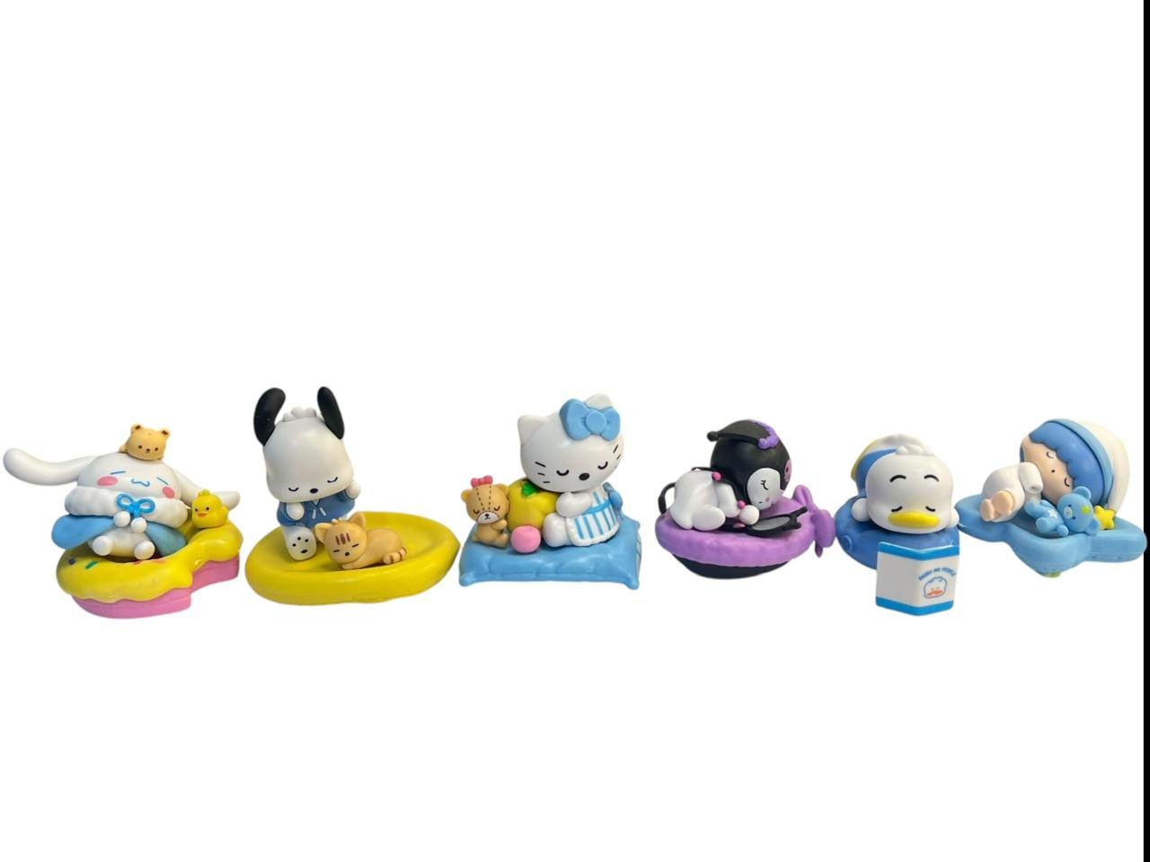 Figura Anime - 6 Piezas De Sanrio Kuromi Cinnamoroll - 7cm