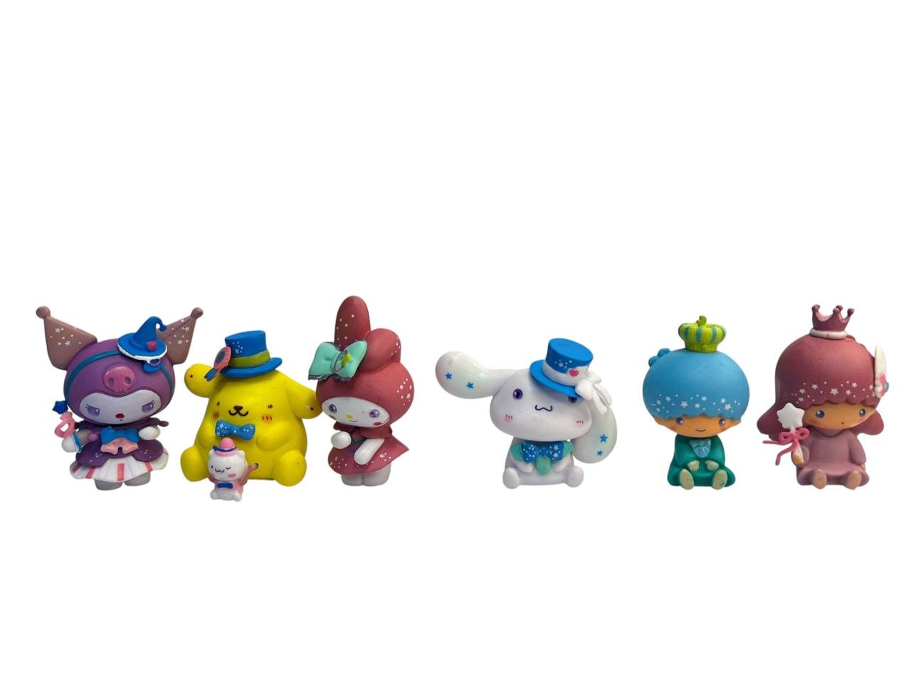 Figura Anime - 6 Figuras - My Melody Kuromi, Y Amigos