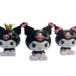 Figura Anime -  3 Figuras -kuromi, Sentada 9cm