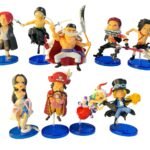 Figura Anime De One Piece 9 Unidades - 8cm