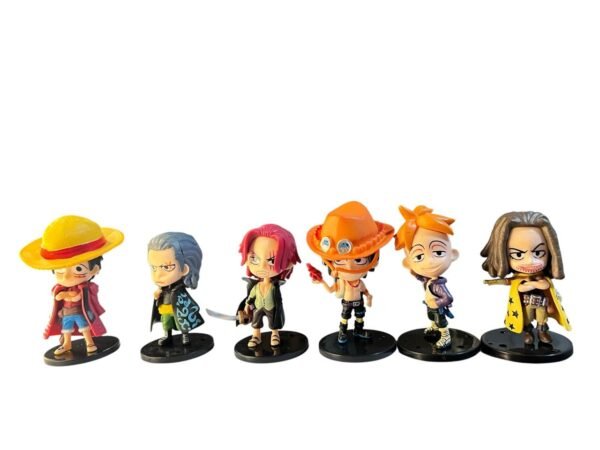Figura Anime De One Piece 6 Unidades - 8cm Lufy Y Amigos - Imagen 2