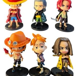 Figura Anime De One Piece 6 Unidades - 8cm Lufy Y Amigos