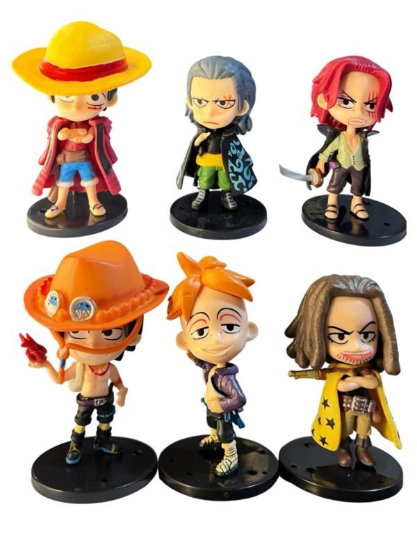 Figura Anime De One Piece 6 Unidades - 8cm Lufy Y Amigos