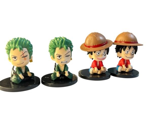 Figura Anime De One Piece Lufy Zoro De 5cm - Imagen 2