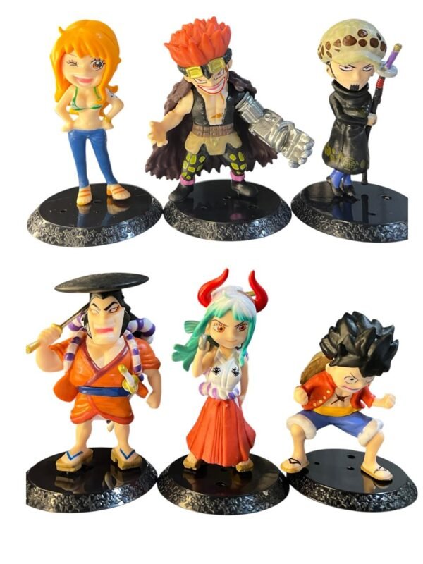 Figura Anime De One Piece 6 Unidades Luffy Y Amigos - 10cm - Imagen 3