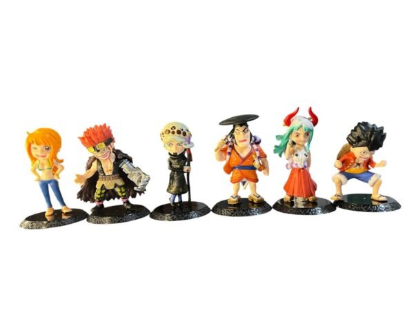 Figura Anime De One Piece 6 Unidades Luffy Y Amigos - 10cm