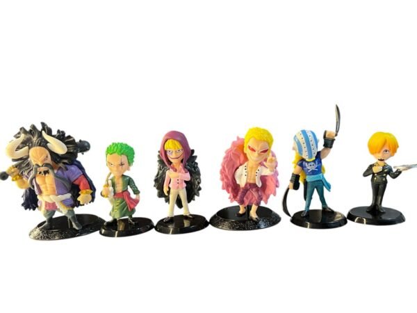 Figura Anime De One Piece 6 Unidades Zoro Y Amigos - 10cm - Imagen 2