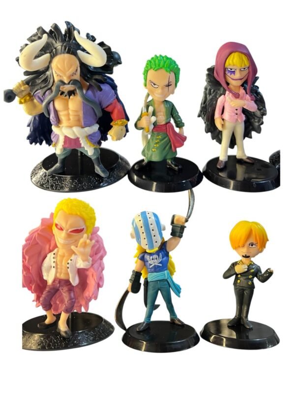 Figura Anime De One Piece 6 Unidades Zoro Y Amigos - 10cm - Imagen 3