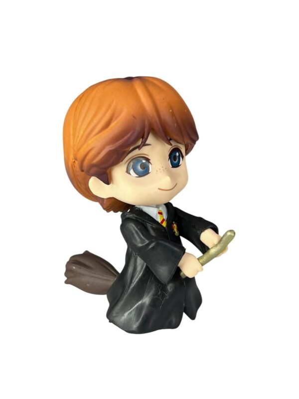 Mini  Figura Ron Weasley Con Escoba 9cm  Harry Potter
