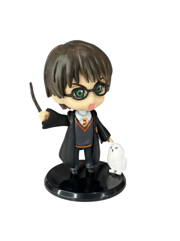 Mini  Figura  Harry Potter Con Búho 9cm Cabezón - Imagen 4