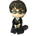 Figura Mini  Harry Potter Con Escoba 9cm