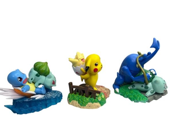 Figura Anime De Pokemon Pikachu, Squirtle, Togepi 10cm - Imagen 3