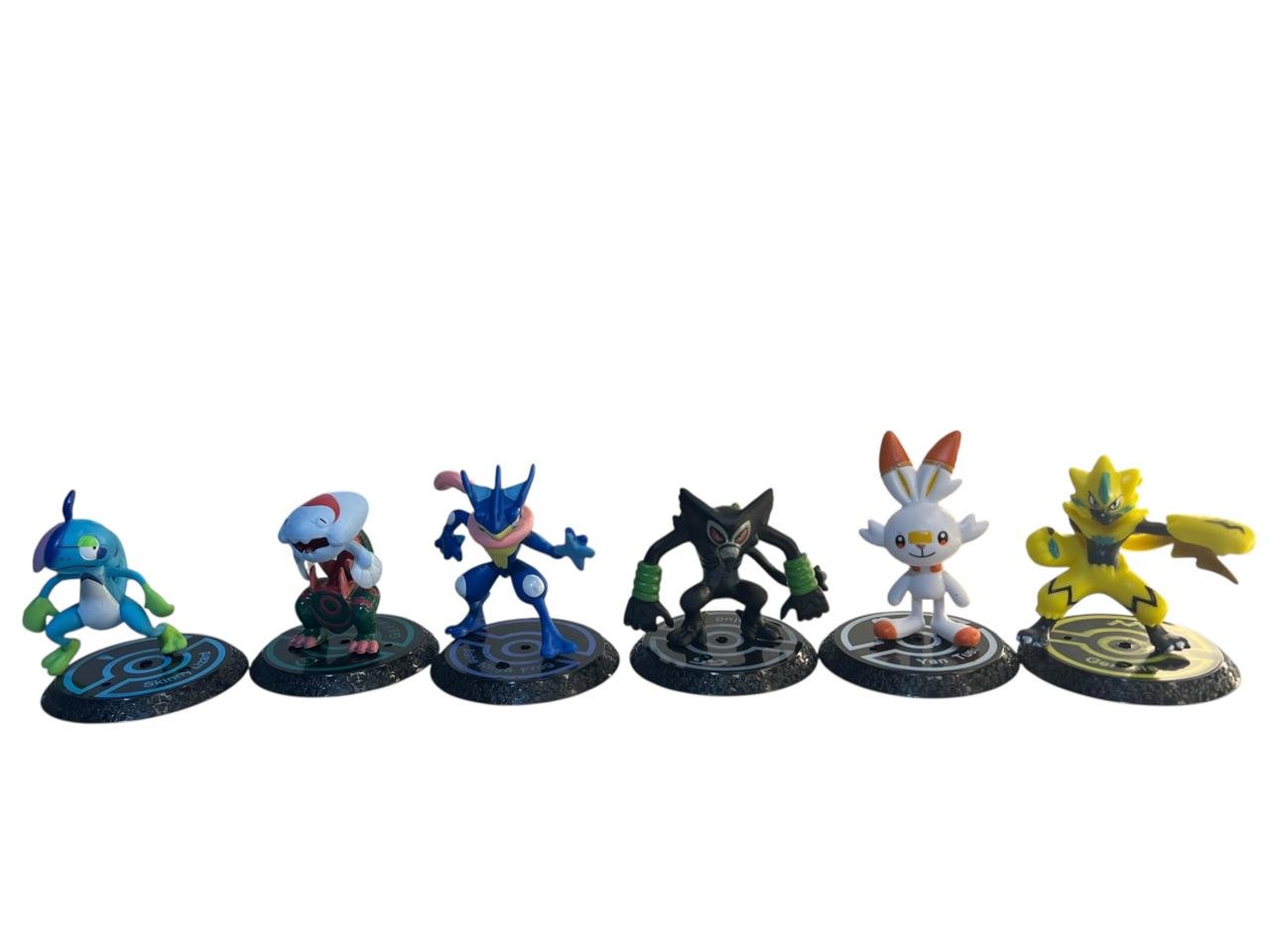 Figura Anime 6 Pezas De Pokemon Mega Greninja Ect De - 10cm - Imagen 2
