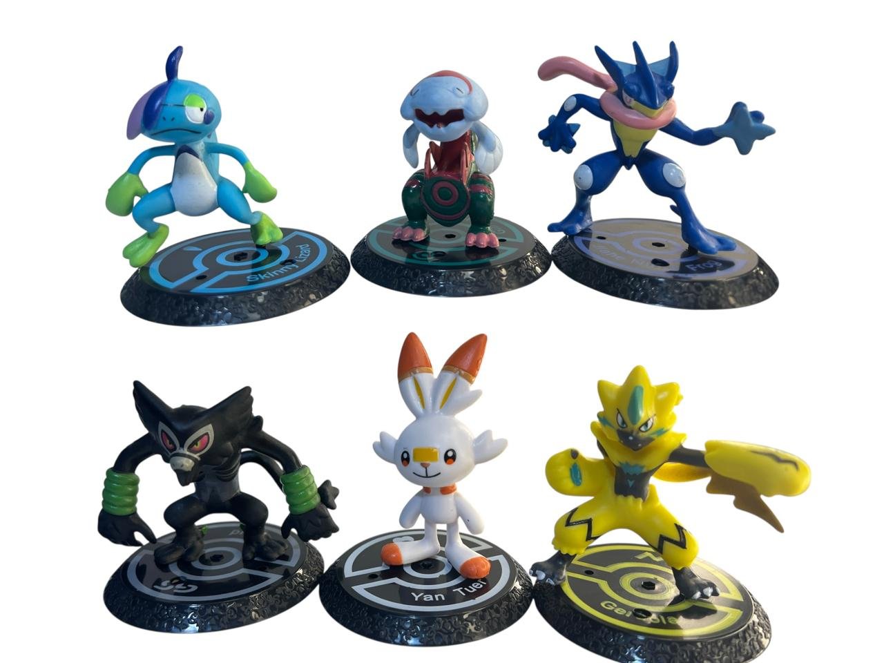 Figura Anime 6 Pezas De Pokemon Mega Greninja Ect De - 10cm