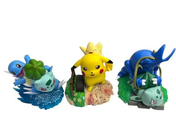Figura Anime De Pokemon Pikachu, Squirtle, Togepi 10cm - Imagen 2