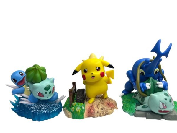 Figura Anime De Pokemon Pikachu, Squirtle, Togepi 10cm
