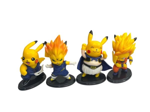 Figura Anime De Pokemon Pikachu Disfrazados De Dragon Ball - Imagen 2
