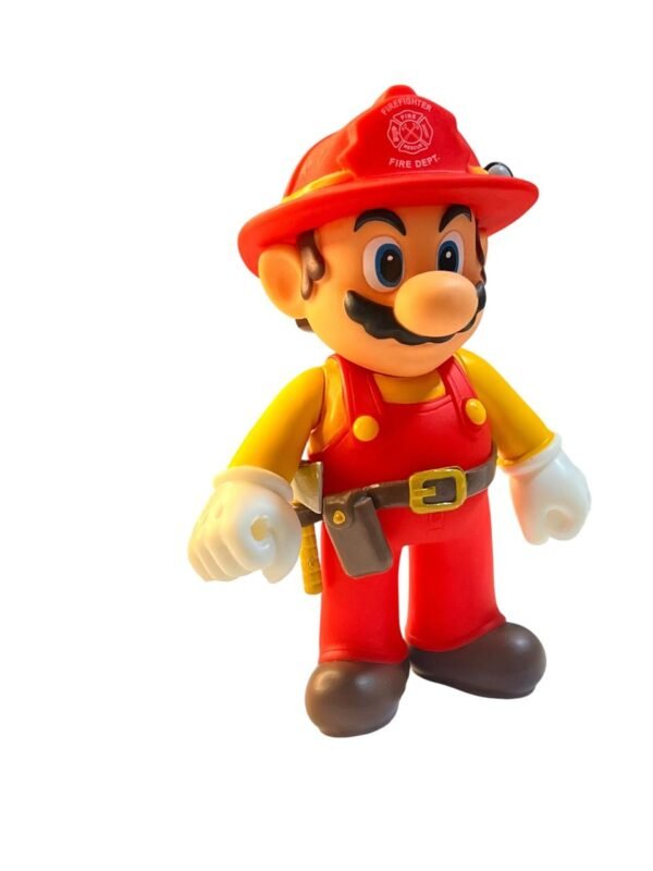 Figura De Mario Bros -  Bombero 12cm