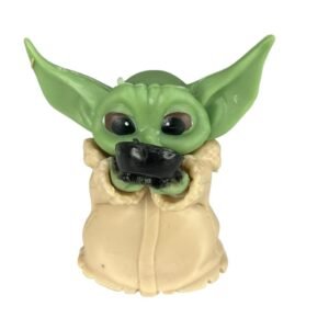 Mini Figura Baby Yoda Con Taza 5cm Star Wars