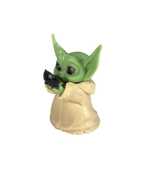 Mini Figura Baby Yoda Con Taza 5cm Star Wars - Imagen 2