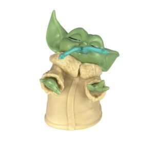 Mini Figura Baby Yoda Comiendo 5cm Star Wars