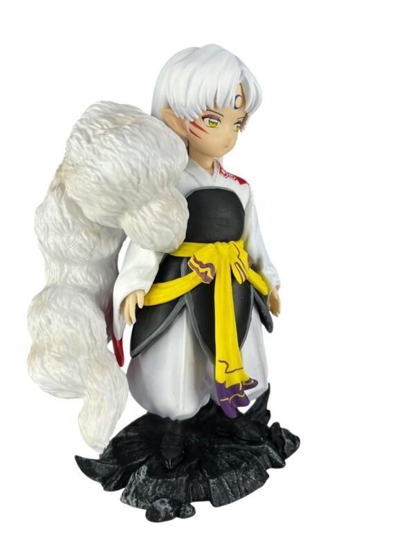 Figura Sesshomaru 17cm Base Piedra Inuyasha - Imagen 6