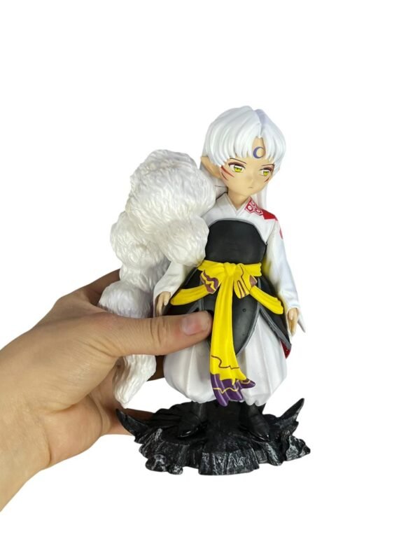 Figura Sesshomaru 17cm Base Piedra Inuyasha - Imagen 5