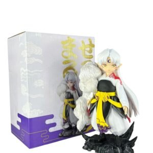 Figura Sesshomaru 17cm Base Piedra Inuyasha