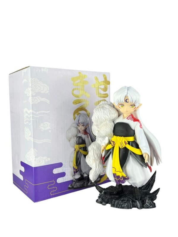 Figura Sesshomaru 17cm Base Piedra Inuyasha
