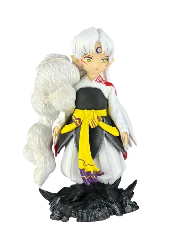 Figura Sesshomaru 17cm Base Piedra Inuyasha - Imagen 2
