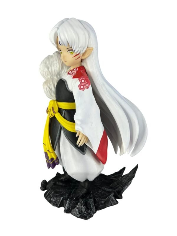 Figura Sesshomaru 17cm Base Piedra Inuyasha - Imagen 3