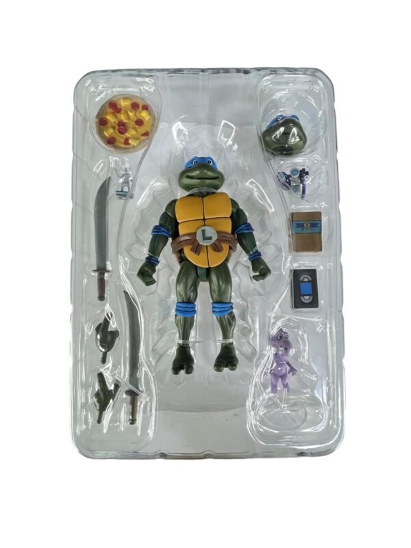 Figura Articulada Leonardo Ultimate 14cm Tortugas Ninja - Imagen 2