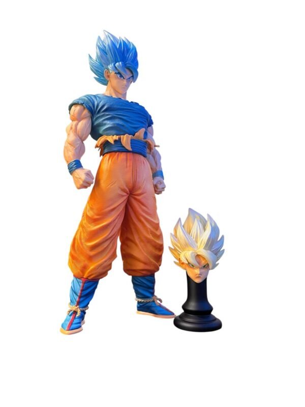 Figura Anime De Dragon Ball Son Goku Azul 30cm